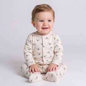 Macacão Bebê Menino Longo Com Pé Reversível Yoyo Baby