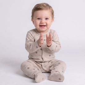 Macacão Bebê Menino Longo Com Pé Reversível Yoyo Baby