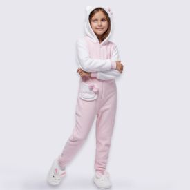 Macacão Pijama Infantil 4 a 10 Anos Em Fleece Sanrio