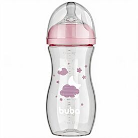 Mamadeira Easy Flow Buba 330Ml - Nuvem Rosa