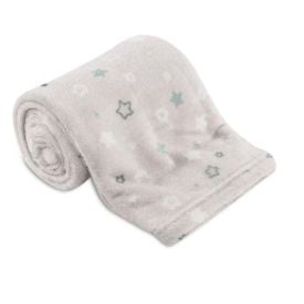 Manta de Bebê Microfibra 90X110 cm Havan Baby 1 Peça - Estrelas Acqua