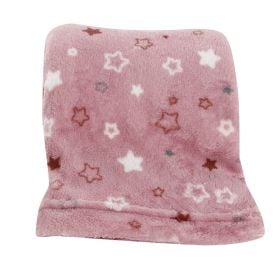 Manta de Bebê Microfibra 90X110 cm Havan Baby 1 Peça - Estrelas Rosa