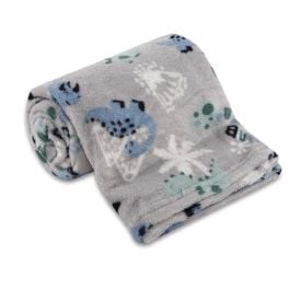 Manta de Bebê Microfibra 90X110 cm Havan Baby 1 Peça - Dino