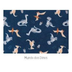 Manta de Bebê Microfibra 90X110 cm Havan Baby 1 Peça - MUNDO DOS DINOS