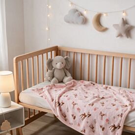 Manta de Bebê Microfibra 90X110cm Havan Baby 1 Peça - Bosque Encantado
