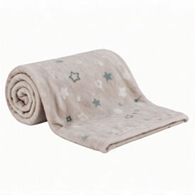 Manta de Bebê Microfibra 90X110cm Havan Baby 1 Peça - Estrelas Acqua