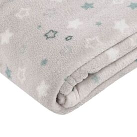 Manta de Bebê Microfibra 90X110cm Havan Baby 1 Peça - Estrelas Acqua