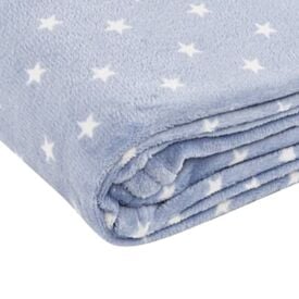 Manta de Bebê Microfibra 90X110cm Havan Baby 1 Peça - Estrela Azul