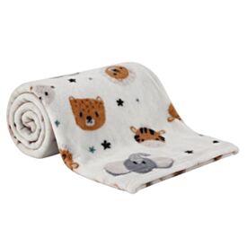 Manta de Bebê Microfibra 90X110cm Havan Baby 1 Peça - Safari