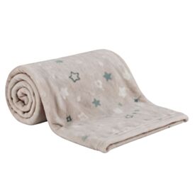 Manta de Bebê Microfibra 90X110cm Havan Baby 1 Peça - Estrelas Acqua