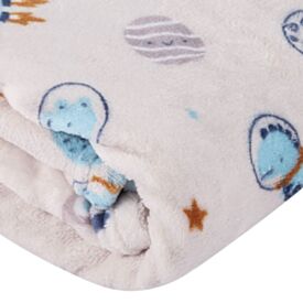 Manta de Bebê Microfibra 90X110cm Havan Baby 1 Peça - Dino Espacial