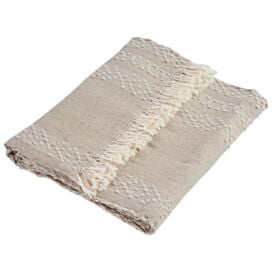 Manta de Sofá Império Jacquard 1,70X2,30M Havan Casa - Bege