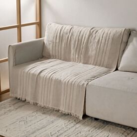 Manta de Sofá Império Jacquard 1,70X2,30M Havan Casa - Bege