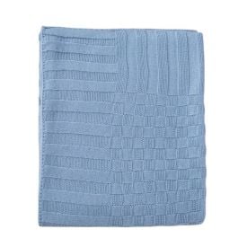 Manta De Tricô 80X100cm Havan Baby - Azul Claro