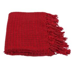 Manta Decorativa Para Sofá 1,20X1,50 M Naturalle Havan Casa - Vermelho