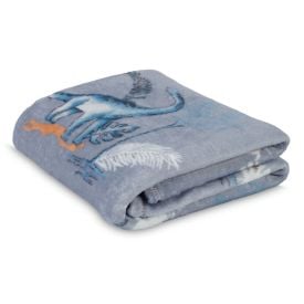 Manta Infantil Encantos Havan Kids - Jurassic Azul