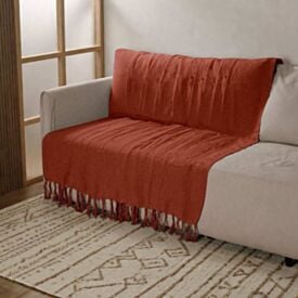 Manta para Sofá Decorativa 1,40X1,90M Mônaco Havan Casa - Terracota