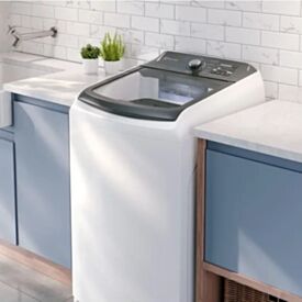 Máquina de Lavar Electrolux 14,5kg Branca Efficient Cesto inox LEE15