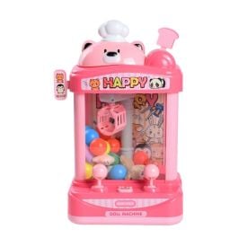 M&aacute;quina Pega Pel&uacute;cia Rosa Havan Toys - HBR0848