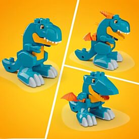 Mega Bloks Jogo de Construção 3 em 1 Dinossauro Fischer-Price