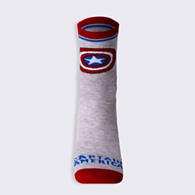 Meia Infantil Cano Longo Capitão América Marvel