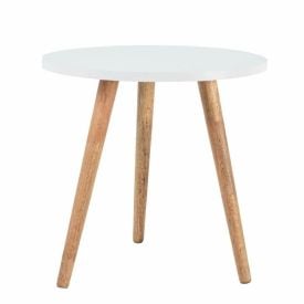 Mesa de Apoio Baixa Decorativa Havan Casa - Branco