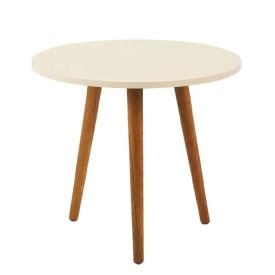 Mesa de Apoio Baixa Decorativa Havan Casa - Off White