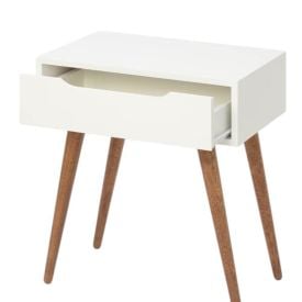 Mesa de Cabeceira Baixa 60Cm Havan Casa - Branco