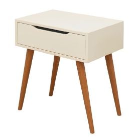 Mesa de Cabeceira Baixa 60Cm Havan Casa - Off White