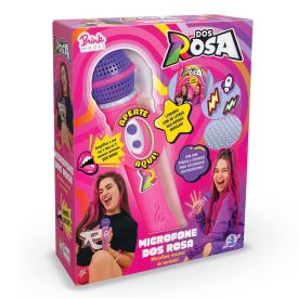 Brinquedo Microfone Musical Infantil dos Rosas Brink Model