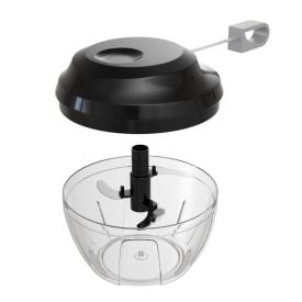 Mini Processador Manual Lyor 3 Lâminas 500Ml - Preto