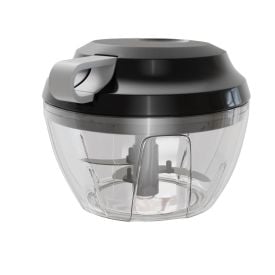 Mini Processador Manual Lyor 3 Lâminas 500Ml - Preto