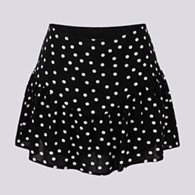 Mini Saia Feminina Com Babados Em Viscose Boby Blues