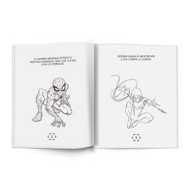 Mini Livro de Colorir com Lápis Homem-Aranha Culturama