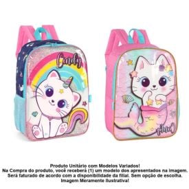 Mochila De Costas Infantil Pequena Cindy Luxcel - Sortido