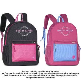 Mochila de Costas Juvenil Happen Clio Style - Sortido
