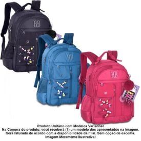 Mochila de Costas Juvenil Rb Soft Clio Style - Sortido