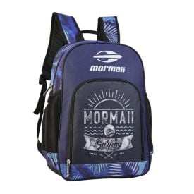 Mochila Juvenil De Costas Marinho Sol Mormaii - Azul e Preto