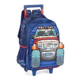 Mochila de Rodinhas Infantil Up Truck Luxcel - Azul