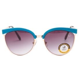 Óculos De Sol Feminino Redondo Degradê Cobra D'água - Fumê Degradê