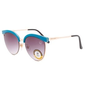 Óculos De Sol Feminino Redondo Degradê Cobra D'água - Fumê Degradê