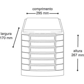 Organizador 7010 Arqplast - Preto