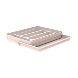 Organizador de Talheres com Extensor Ou Logic - Bege Fechado