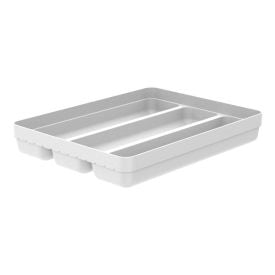 Organizador De Talheres 3 Divisórias Logic Ou - Branco Fechado