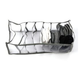 Organizador De Gaveta Com 7 Divisórias Clink - Cinza