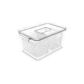 Organizador de Geladeira com Cesto Duplo Dry Coza 3,2 Litros