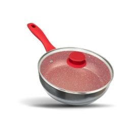 Panela Com Tampa De Vidro Redstone Définitive Philco 2,7L - Cinza com Vermelho