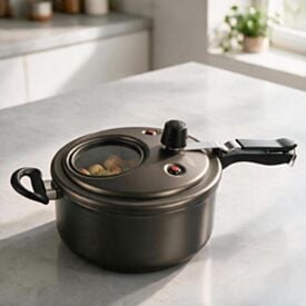 Panela de Pressão com Visor Superior Superflon Mta 6 Litros - Grafite