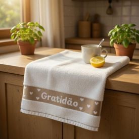Pano de Copa 100% Algodão Gourmet Havan Casa - Gratidão
