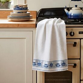 Pano de Copa Felpudo 45Cm X 65Cm Jacquard Döhler - Bule Azul